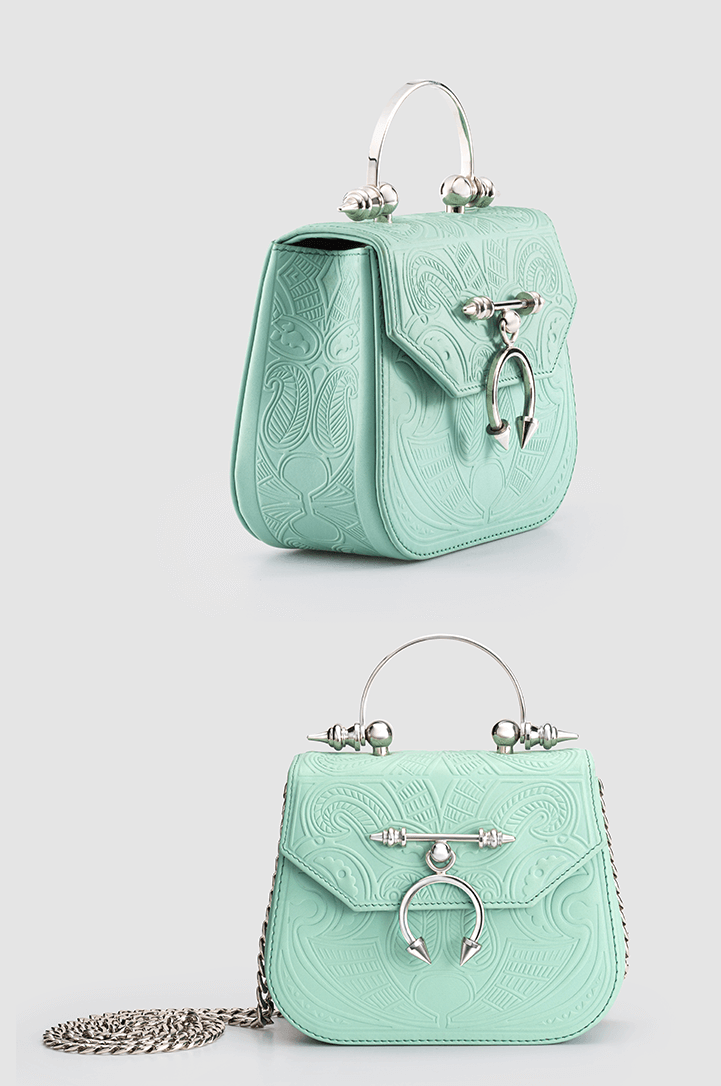 Mini Maple on Leather Mint