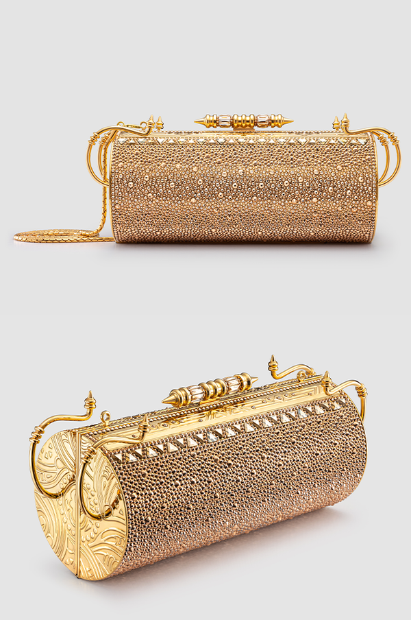 Felucca Gold Swarovski Ombré Clutch