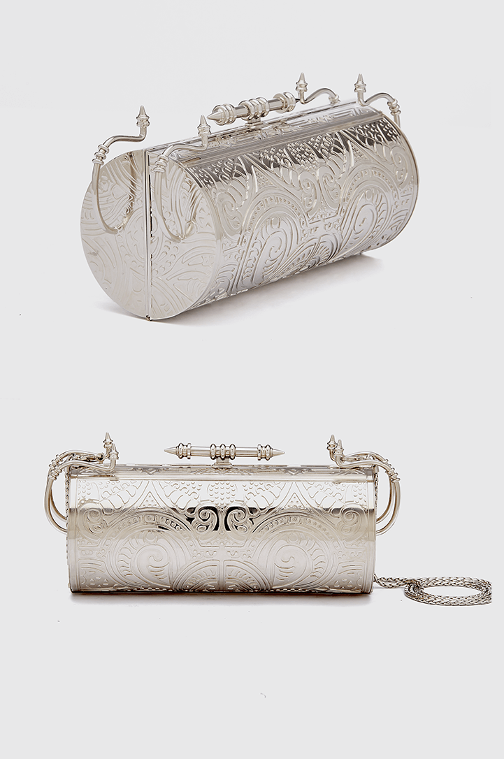 Felucca Silver Brass Clutch
