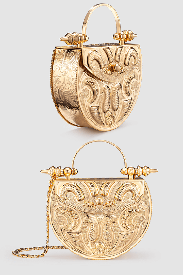 Palmette Oval Minaudière