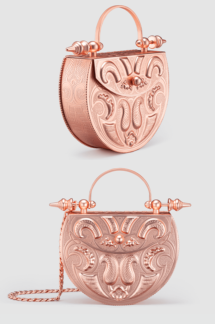 Palmette Oval Minaudière