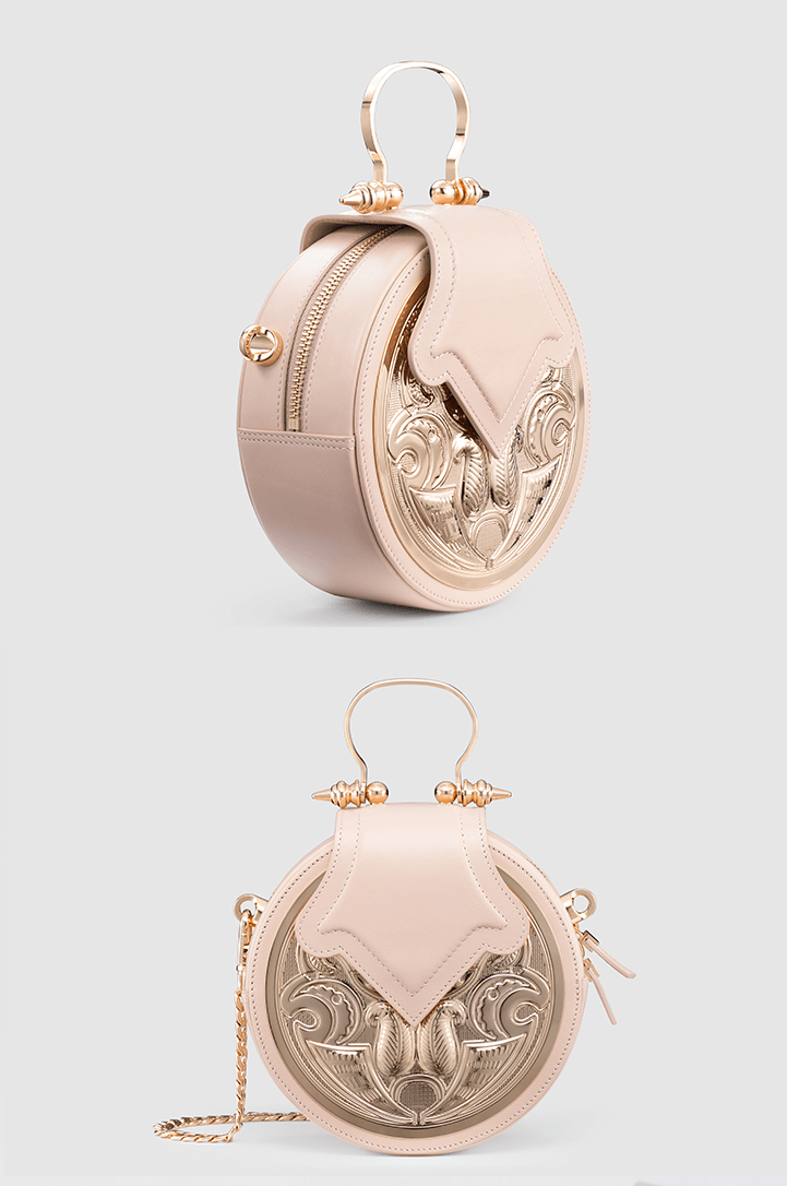 Dome Plate Beige Gold