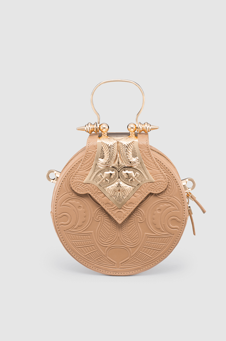 Mini Dome Embossed Peanut Gold