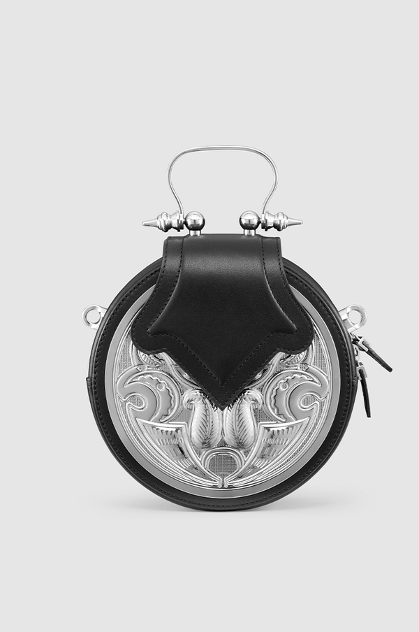 Dome Plate Black Silver