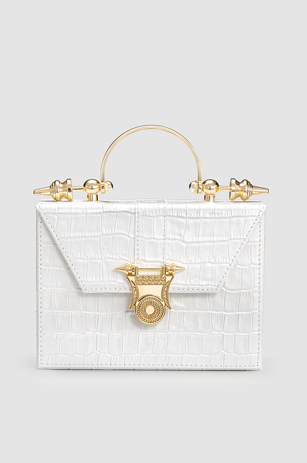 Mahogany Roman Rod White Crocodile