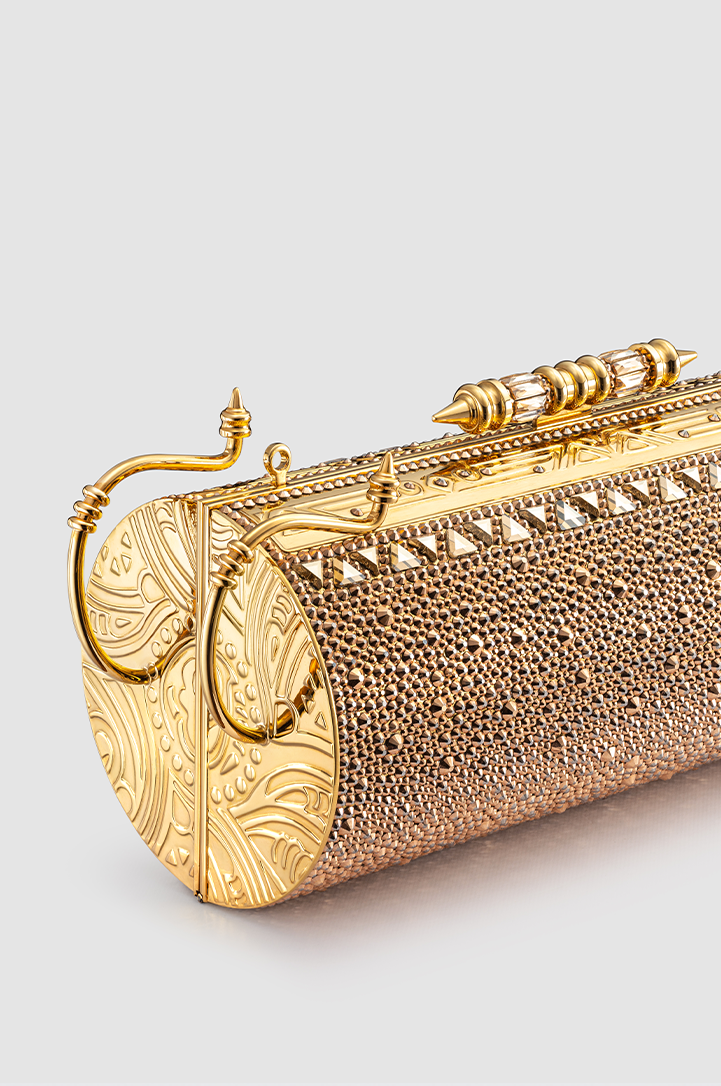 Felucca Gold Swarovski Ombré Clutch