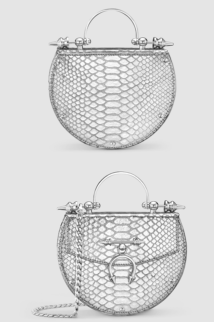 Oak on Brass Silver Python