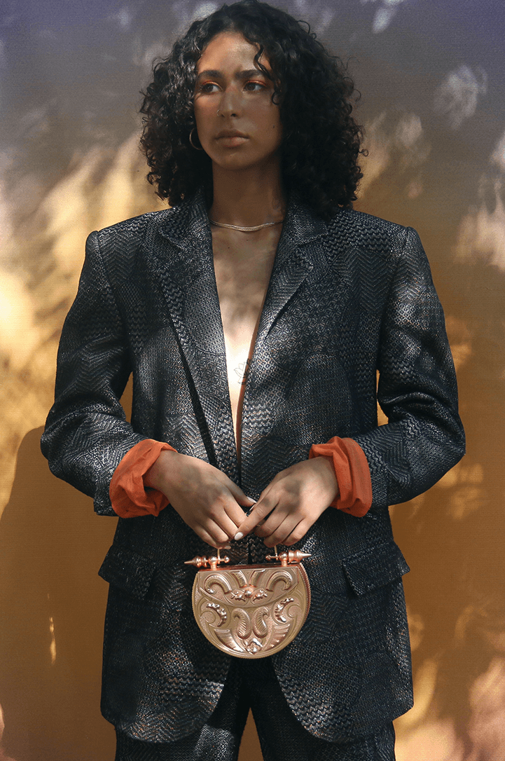 Palmette Oval Minaudière